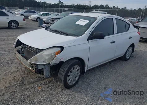 2014 Nissan Versa 1.6 S из США, поврежденный, VIN 3N1CN7AP5EL858936